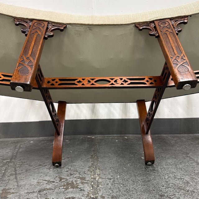 Chippendale Bench Settee, Vintage For Sale - Image 12 of 12