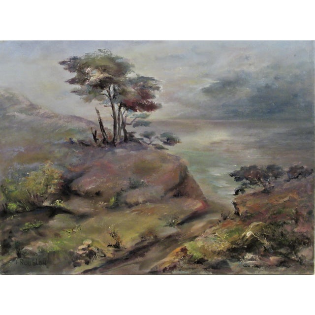 Irina Belotelkin Roublon, Coastal Landscape, Circa 1970 For Sale In San Francisco - Image 6 of 6