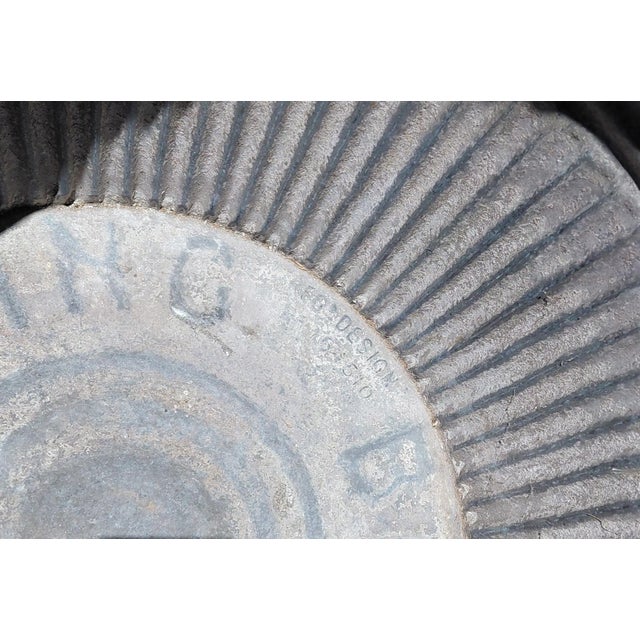 Industrial Vintage English Bowling Galvanized Dolly Tub For Sale - Image 3 of 11