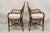 Late 20th Century Vintage Bentwood Rattan Hollywood Regency Fan Back Dining Chairs - Set of 4 For Sale - Image 9 of 12