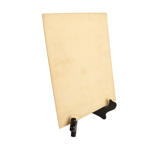 Antique Indian Mughal Miniature Royal Court Women Shah Watercolor Painting 1900 For Sale - Image 9 of 11