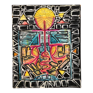 Sun Sigil, Original Mixed Media Artwork on Paper by Cassandra Auker