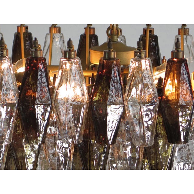 Vintage Italian Glass Chandelier, 1970s For Sale - Image 12 of 13