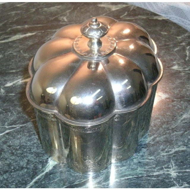 1994 Godinger SIlver Plated Velvet Lined Trinket Box