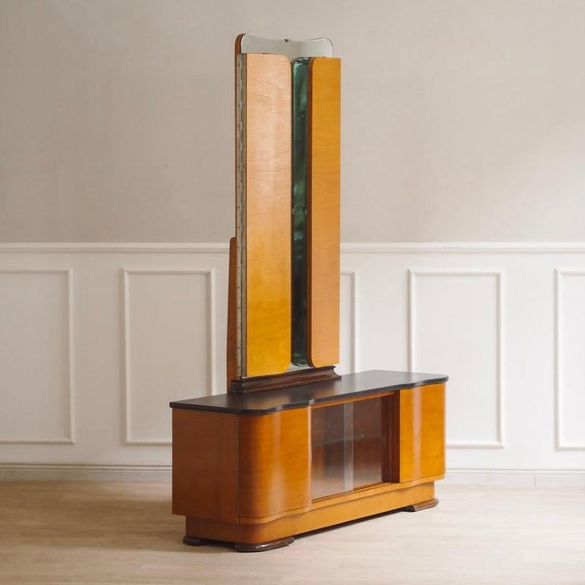 Art Deco Dressing Table with Mirror, 1940s For Sale - Image 13 of 18