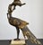 1920s French Bronze and Marble Antique Peacock Table Lamp For Sale - Image 5 of 11