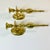 Brass Mid-Century Federal Traditional Brass Wall Candle Holder Sconces - A Pair For Sale - Image 8 of 16