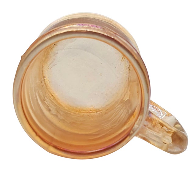 Mid 20th Century Vintage Dugan Carnival Glass “Fisherman’s Mug,” Marigold, 4" For Sale - Image 5 of 6