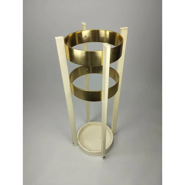 Mid-Century Umbrella Stand in Metal, 1960s For Sale - Image 4 of 7