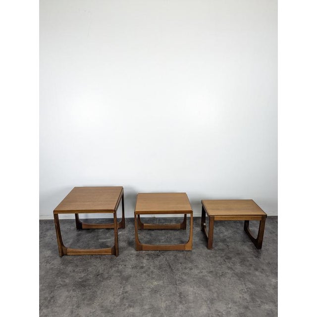 Quadrille Nesting Tables in Teak from G-Plan, 1960s, Set of 3 For Sale - Image 11 of 12