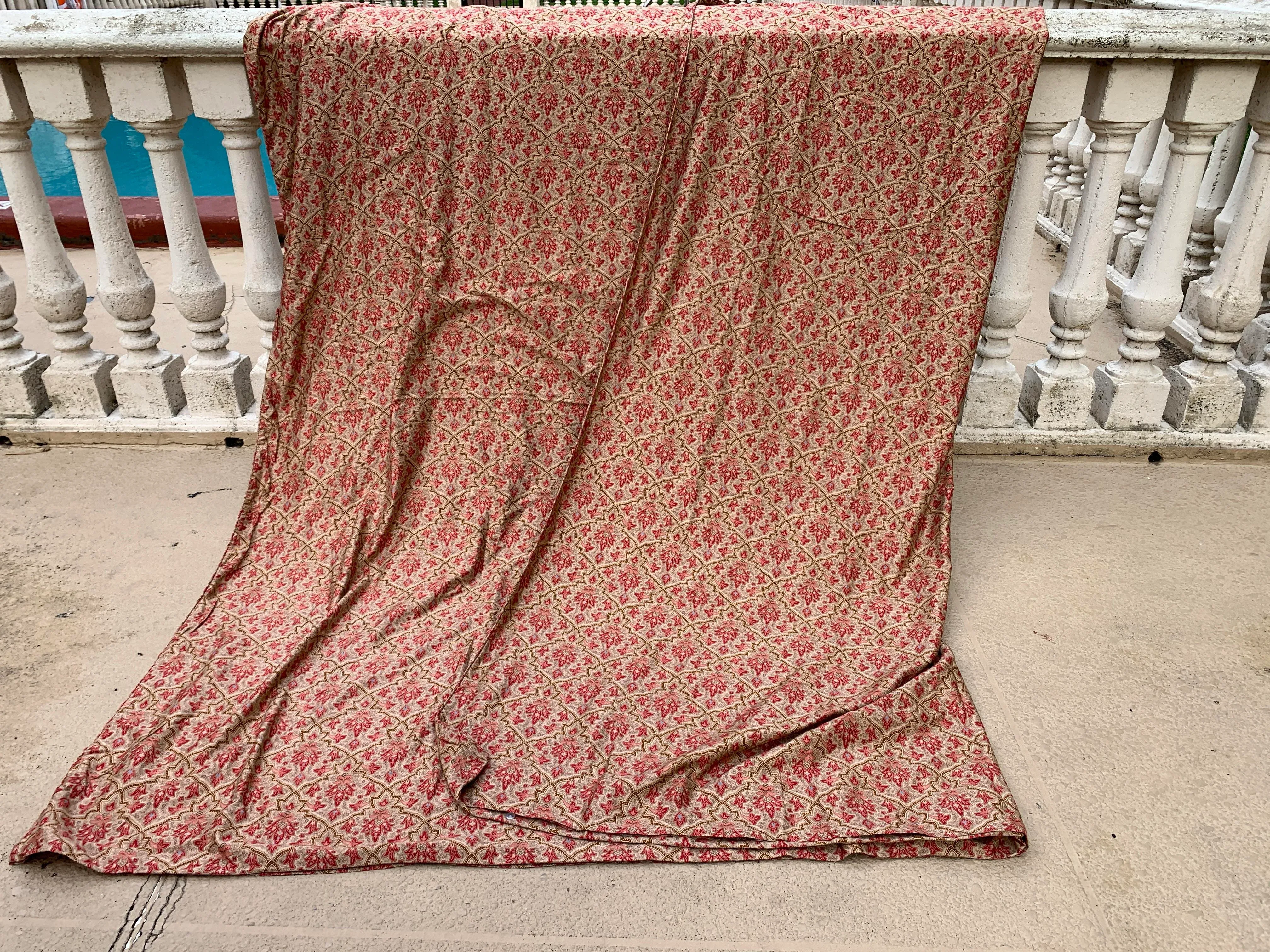 Vintage Ralph Lauren Langham Red Gold Paisley King Duvet Cover