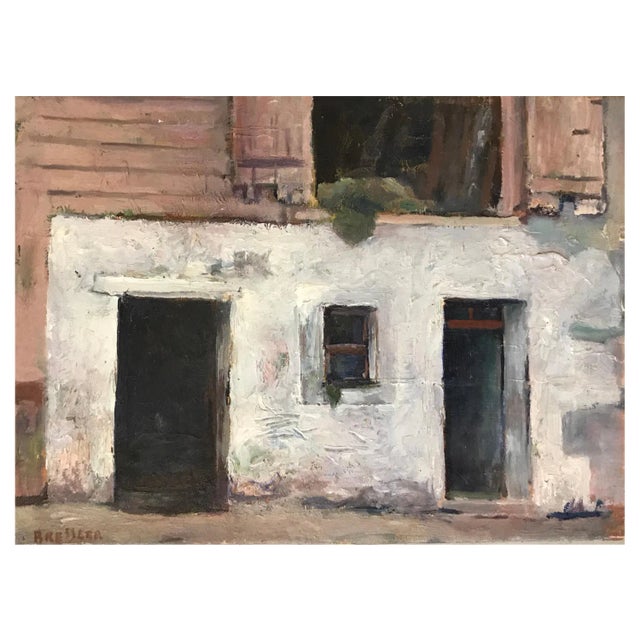 Emile Bressler, The Farm in Perspective, Oil on Canvas For Sale