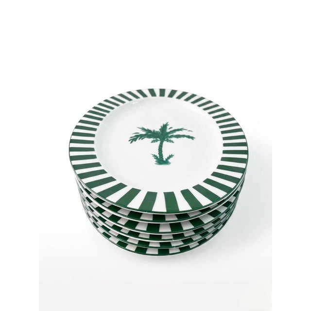 Fern & Co. X Anthropologie Palm Tree Oval Serving Platter For Sale - Image 4 of 12