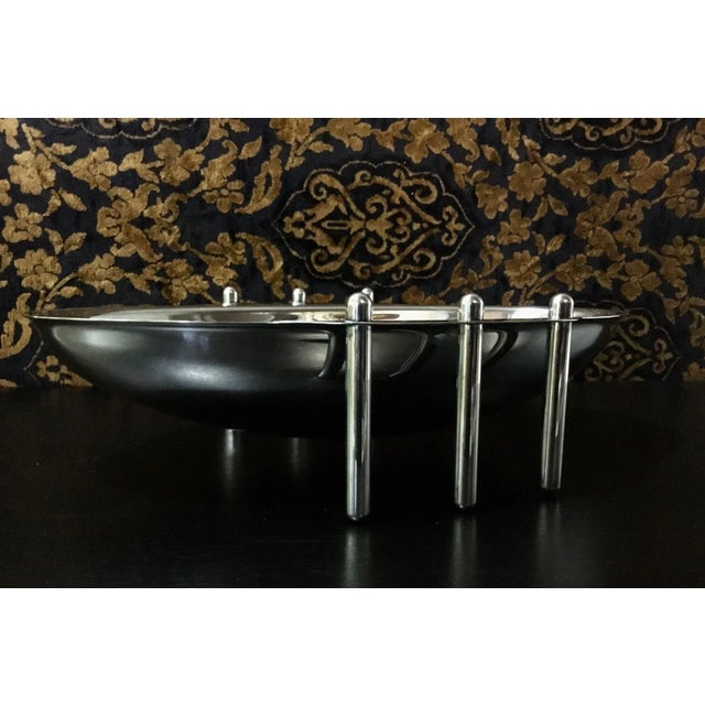 Italian Silver-Plated Fruit Bowl by G. Malimpensa for Mesa, 1980s For Sale - Image 6 of 16