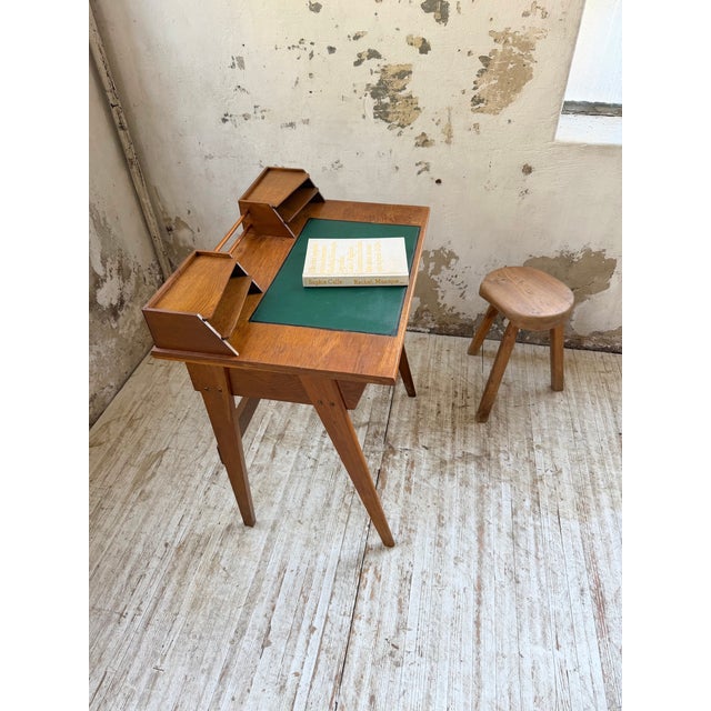 Forest Green Vintage Desk Compass Reconstruction, 1950s For Sale - Image 8 of 18