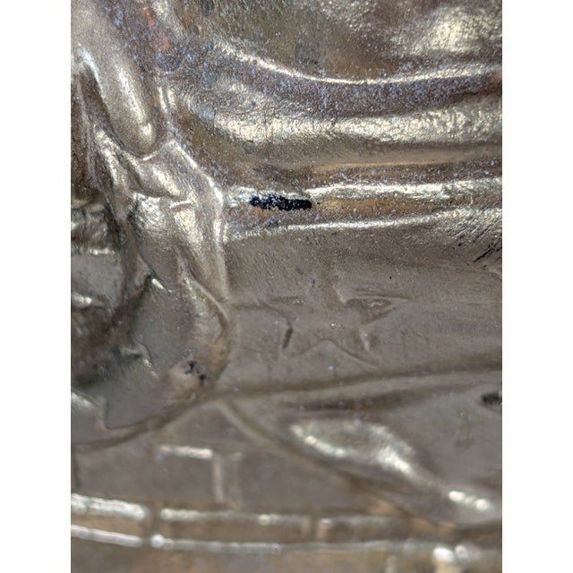 Gold Rare Antique Gilded Commerce Mantle Clock by Golden Novelty MFG C 1885 For Sale - Image 8 of 11