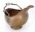 Large Made in Holland Antique Copper Coal Scuttle w/ Brass Ceramic Handle