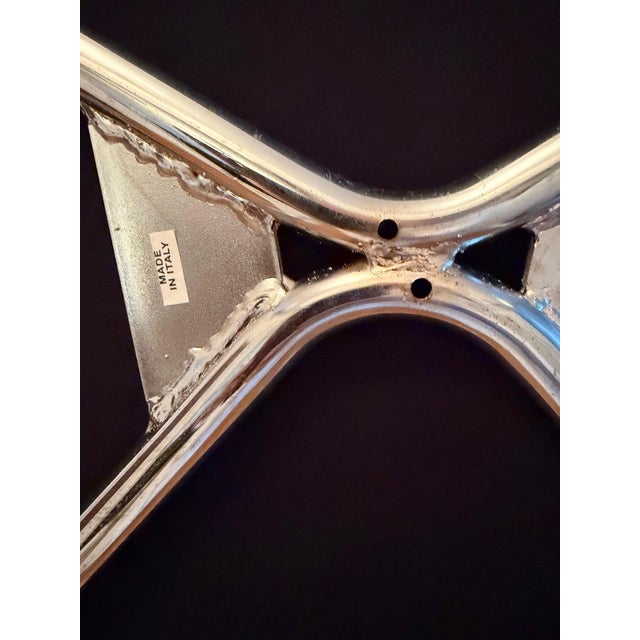 Set of 6 Mid Century Chrome and Wood Dining Chairs For Sale - Image 12 of 18