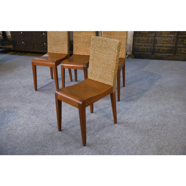 Brown Chairs from Yothaka, 1990s, Set of 4 For Sale - Image 8 of 14