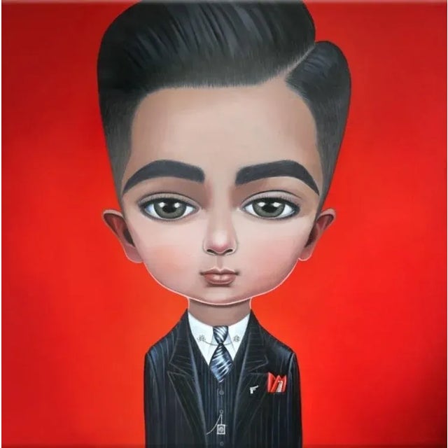 Gina Palmerin, Pop Art Style Portrait of Al Capone 2022 For Sale