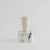 Mid-Century Modern Sculptural Postmodern Beeswax Pillar Candle No.03 in Alabaster White For Sale - Image 3 of 3