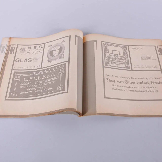 Wendingen, Issue 11, Cover by El Lissitzky, 1920s For Sale - Image 4 of 11