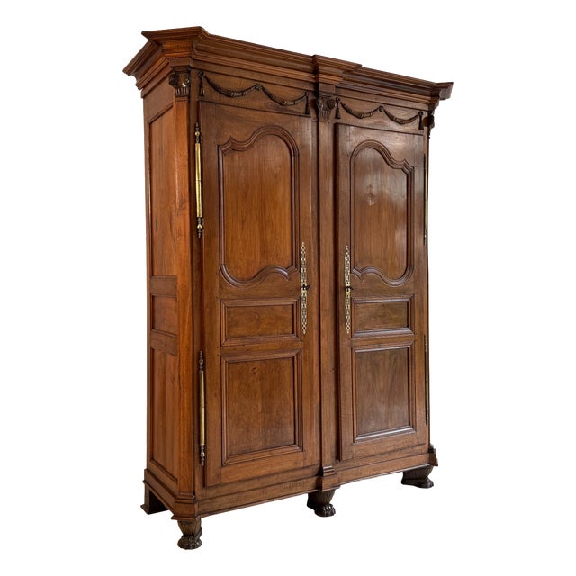 Antique Louis XVI Walnut Wardrobe For Sale