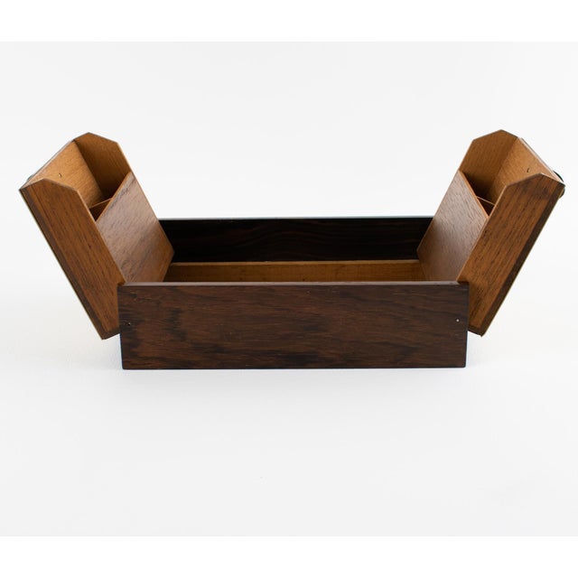 Wood Mid Century Modern Gilded Aluminum and Macassar Wood Box, circa 1960 For Sale - Image 7 of 11