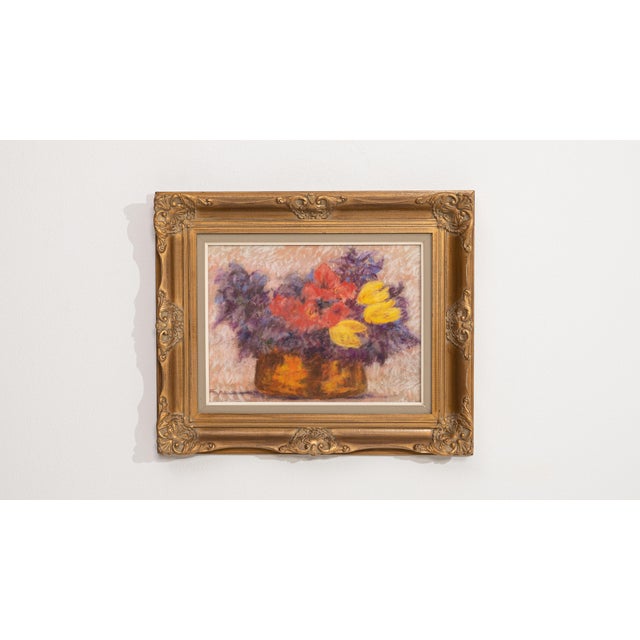 Early 20th Century France Purple Wood Painting For Sale - Image 4 of 15