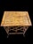 Lexington Furniture Vintage Burnt Bamboo 7 Bottle Wine Rack Holder Side Table For Sale - Image 4 of 7