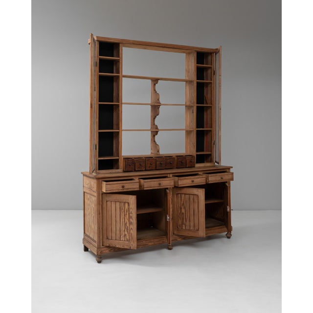 1900s French Wooden Display Cabinet & Shelves For Sale - Image 4 of 18