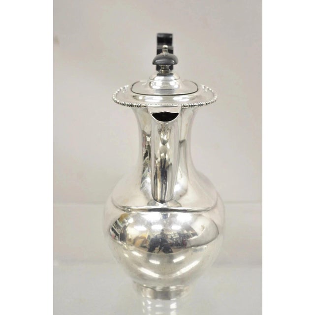 Early 20th Century Early 20th Century English Victorian Sheffield James Ramsay Dundee Silver Plated Coffee Tea Pot For Sale - Image 5 of 11