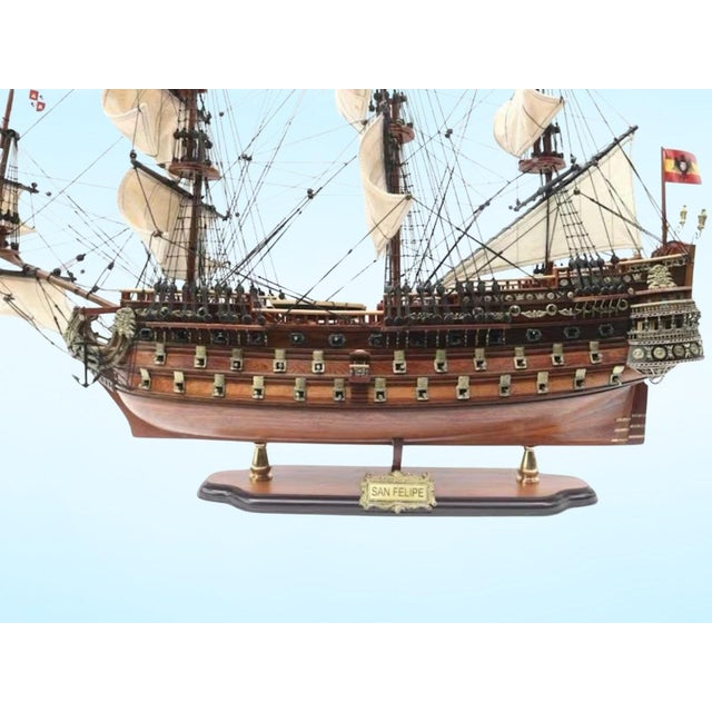 Bring the legacy of the high seas into your home with this meticulously crafted replica of the legendary San Felipe. This...