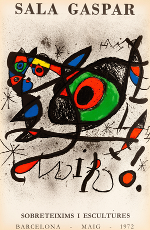 Joan Miro, Sobreteixims i Escultures, Lithograph