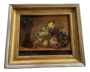 H. Seebacher, Still Life Composition, 1903, Oil Painting on Canvas, Framed