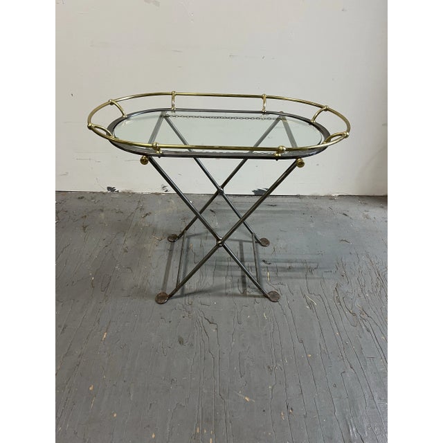 Campaign Vintage Campaign Tray Table For Sale - Image 3 of 9