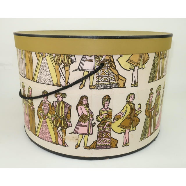 1960s Department Store ‘Timeline of Fashion’ Hat Box, 1960’s For Sale - Image 5 of 14