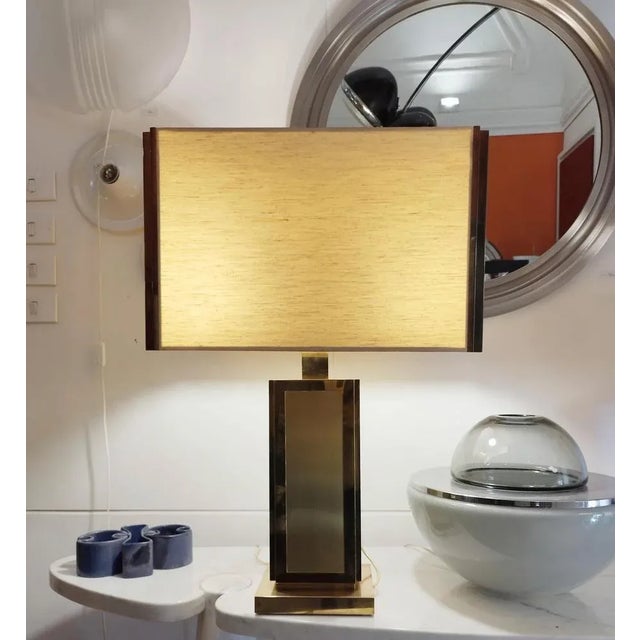 1970s Italian Table Lamp in Brass, 1970s For Sale - Image 5 of 9