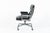 Mid-Century Modern Eames Time Life Executive Lobby Chair Herman Miller Black Leather Office Chair For Sale - Image 3 of 15