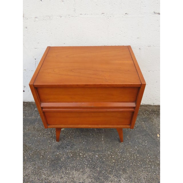 This beautiful Nightstand is made out of wood, and veneer. The Nightstand has Mid Century Modern style and design, classic...