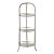 Vintage Faux Bamboo Brass Etagere For Sale