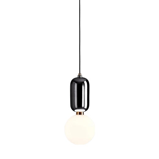 Aballs T PE Black Suspension Lamp by Jaime Hayon for Parachilna For Sale