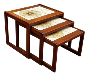 Mid-Century Nest of Tables, Set of 3