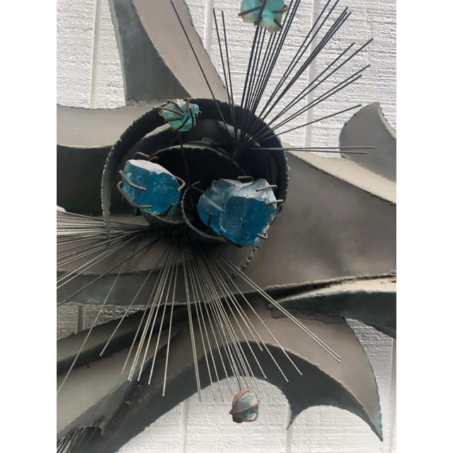 Monumental Mid-Century Modern Wall Sculpture Attributed to John Reisetter For Sale - Image 9 of 12