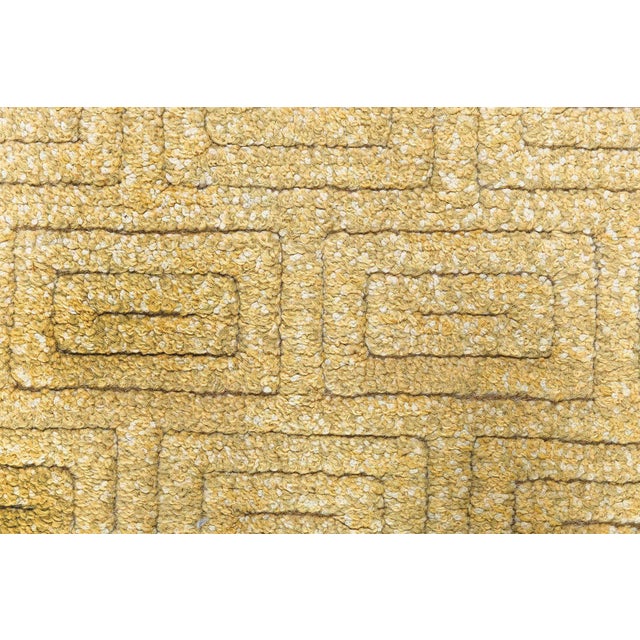 Doris Leslie Blau Vintage Yellow Swedish Half Pile by Elsa Gullberg For Sale In New York - Image 6 of 7