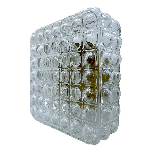 Large Vintage Bubble Glass Wall Light from Erco, 1970s For Sale