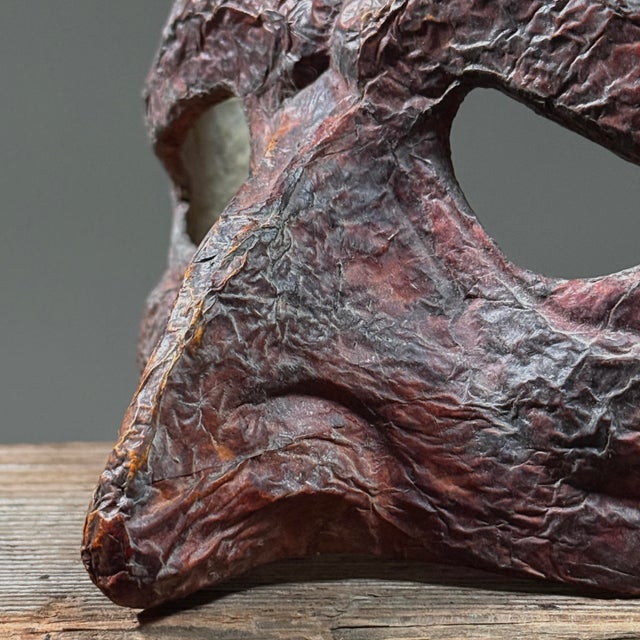 Vintage French Modernist Papier-Mâché Commedia Mask by Jean-Pierre Maury For Sale In Philadelphia - Image 6 of 8