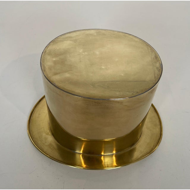 1920s Top Hat Brass Champagne Bucket For Sale - Image 12 of 12