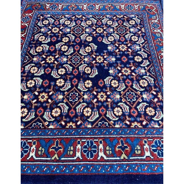 1990s 1990s Old Persian Hamadan Area Rug 2’0″ X 2’4″ For Sale - Image 5 of 7