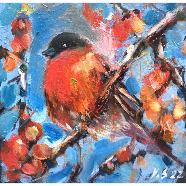 Hello, My name is Valeriya Serova, I am a professional artist. This is my original painting FRAME INCLUDED - bird in my...